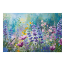 Lush Vibrant Floral Welcome Rug 