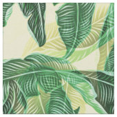 Lush Warm Oerwoud Leaves Fabric Stof (Close Up)