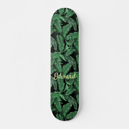Lush Warm Oerwoud Leaves Persoonlijk Skateboard (Voorkant)