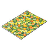 Lush Watercolor Citrus Fruit Spiral Photo Notebook Notitieboek (Linkerzijde)