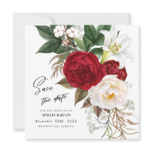 Lush Waterverf Floral Bouquet Monogram Wedding