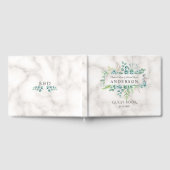 Lush Waterverf Olive Branches Wreath Wedding Gastenboek (Volledig)