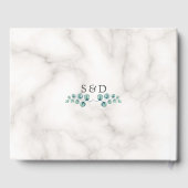 Lush Waterverf Olive Branches Wreath Wedding Gastenboek (Achterkant)