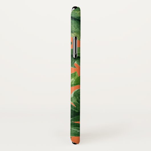 Lushious green tropical leaf modern botanisch Case-Mate iPhone case (Achterkant / rechts)