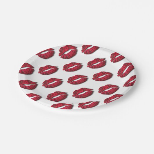 Lushious Lips Papieren Bordje (Gekanteld)