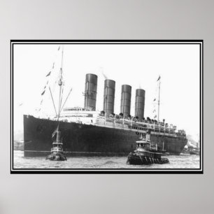 Lusitania 1906  Foto Poster
