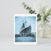 Lusitania Arrives in New York  Briefkaart (Staand voorkant)