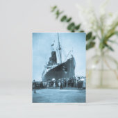 Lusitania Arrives in New York  Briefkaart (Staand voorkant)