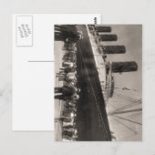 Lusitania Arrives New York City 1907 Briefkaart (Voorkant / Achterkant)