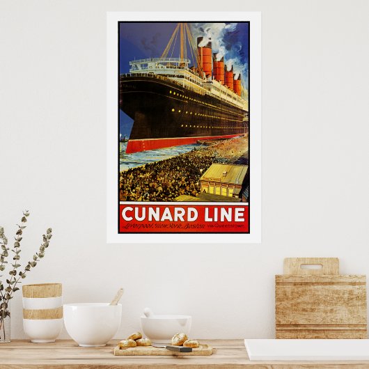 Lusitania Departing Poster (Keuken)