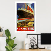 Lusitania Departing Poster (Thuiskantoor)