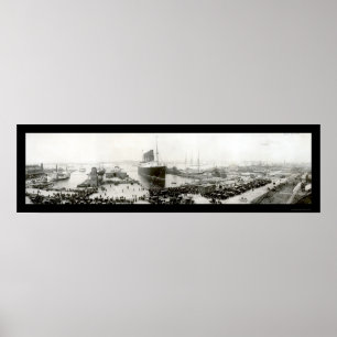 Lusitania End Voyage Foto 1907 Poster
