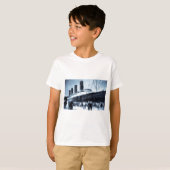 Lusitania in New York City Blue Tone T-shirt (Voorkant volledig)
