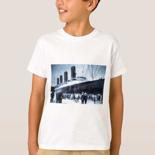 Lusitania in New York City Blue Tone T-shirt (Voorkant)