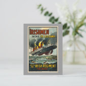  Lusitania Irishmen Avenge! Briefkaart (Staand voorkant)