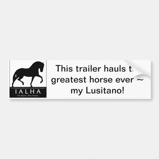 Lusitano-Bumpersticker Bumpersticker (Voorkant)