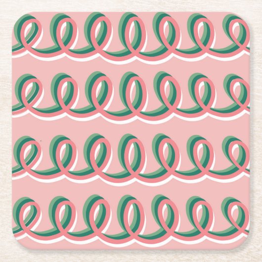 Luslijn Achtbaan Kartonnen Onderzetters (Voorkant)