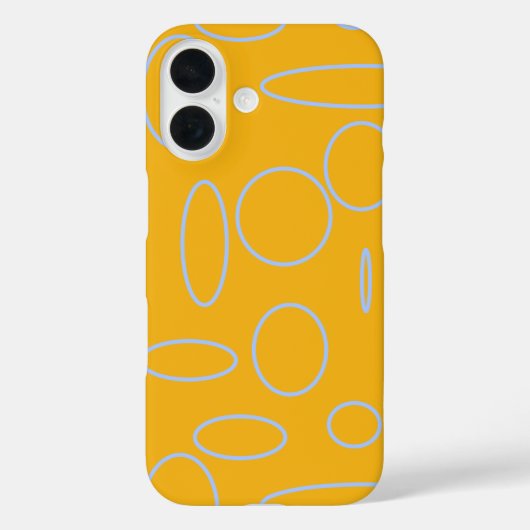 Lussen op Oranje geometrische iPhone / iPad-behuiz Case-Mate iPhone Case (Achterkant)