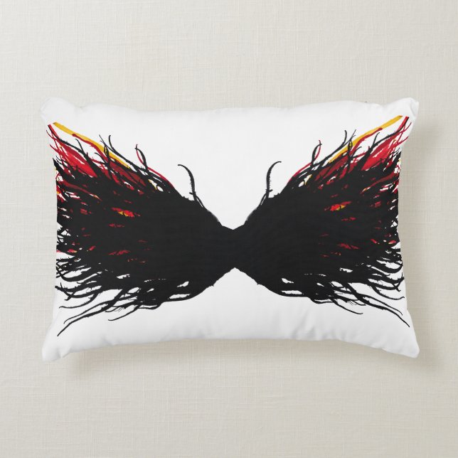 Lust Abstract 7 Deadly Sins Alcohol Ink Art Accent Kussen (Voorkant)