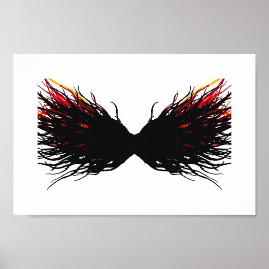 Lust Abstracte 7 Doodzonden Alcohol Ink Art Poster (Voorkant)