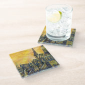 Lust in ruimte glazen onderzetter (Schuin)