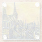 Lust in ruimte glazen onderzetter (Achterkant)