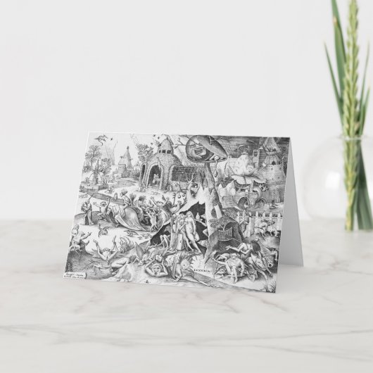 Lust (Luxuria), de zeven hoofdzonden Kaart (Voorkant)