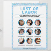 Lust of arbeid [Luxe kant [blauw]] Briefhoofd (Voorkant / Achterkant)