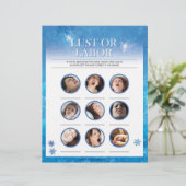 Lust of arbeid [Sneeuwblauw] Briefhoofd (Staand voorkant)