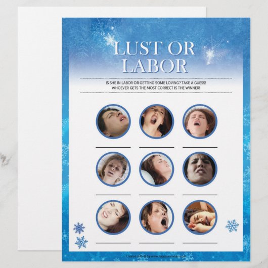 Lust of arbeid [Sneeuwblauw] Briefhoofd (Voorkant / Achterkant)