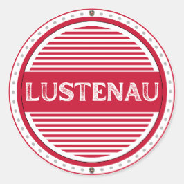 Lustenau City Pride Embleem – Oostenrijkse identit Ronde Sticker
