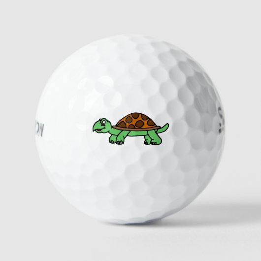 Lustiege Schildkröte Golfballen (Voorkant)