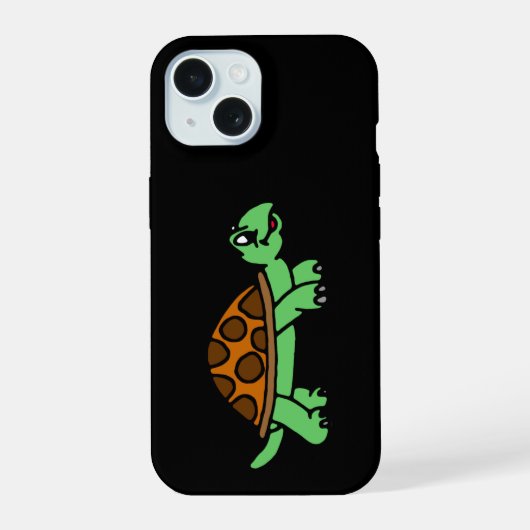 Lustiege Schildkröte iPhone 15 Case (Achterkant)