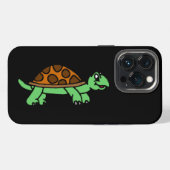 Lustiege Schildkröte iPhone Hoesje (Achterkant horizontaal)