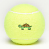 Lustiege Schildkröte Tennisballen (Achterkant)