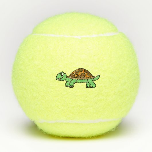 Lustiege Schildkröte Tennisballen (Voorkant)