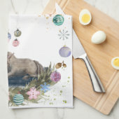 Lustig süsses Küchentuch mit Pferdebild Theedoek (Quarter Fold)