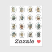 Lustige Chibi-Ostereier-Sticker – 16 Stück Sticker (Vel)