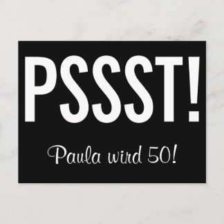 Lustige Einladung als Postkarte Briefkaart