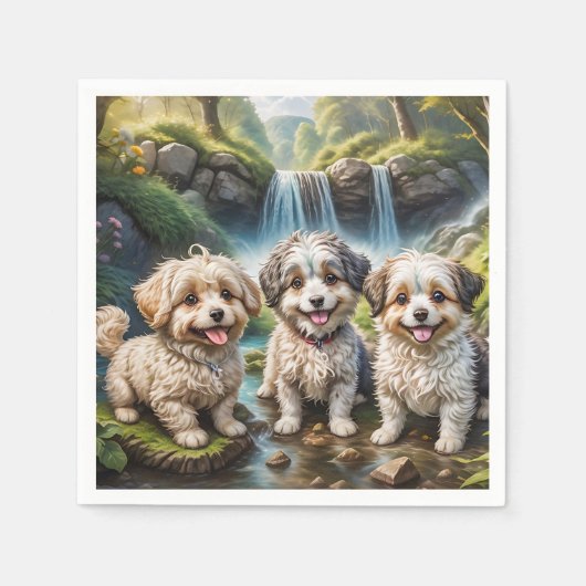 Lustige Hundebande Servet (Voorkant)