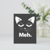 Lustige Katze Sarkastisches Kitten Meh Briefkaart (Staand voorkant)