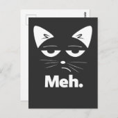Lustige Katze Sarkastisches Kitten Meh Briefkaart (Voorkant / Achterkant)