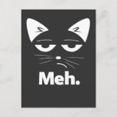 Lustige Katze Sarkastisches Kitten Meh Briefkaart (Voorkant)