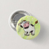 lustige Kuh Ronde Button 3,2 Cm (Voorkant /achterkant)