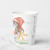 Lustige Oster-Pappbecher mit Pony und Hase Papieren Bekers (Links)