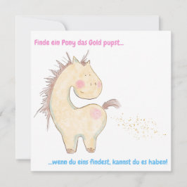 Lustige Pferde Karte für Pferdeliebhaber, Pferd Feestdagenkaart