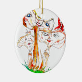 Lustige Pilze Keramisch Ornament (Rechts)