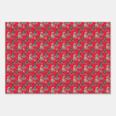 Lustige Pony 3 Farben Inpakpapier Vel (Voorkant 3)