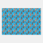 Lustige Pony 3 Farben Inpakpapier Vel (Voorkant 2)