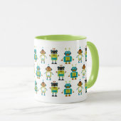 Lustige Roboter Mok (Voorkant rechts)
